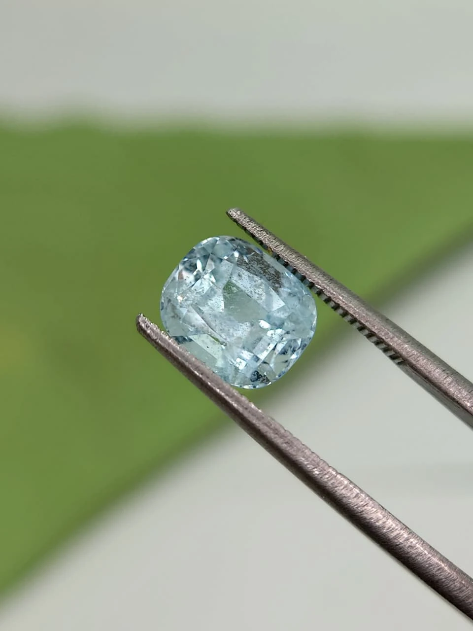 2.1ct Natural Cushion Faceted Aquamarrine from Pakistan — view 3